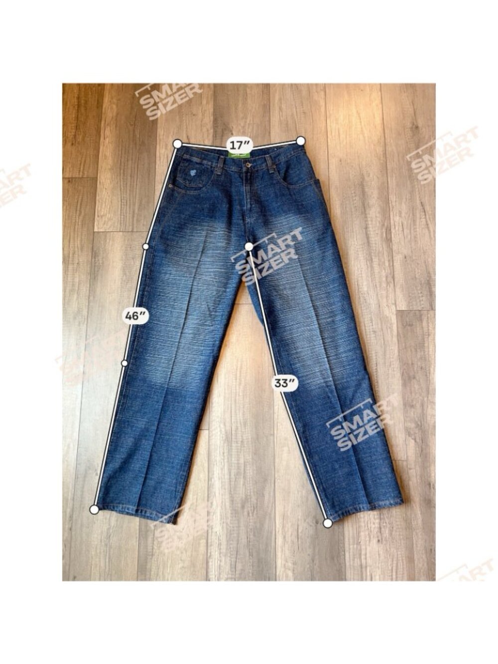 RocaWear Blue Jeans Size 34 Loose Fit Medium Wash Relaxed Fit Blue Jeans Y2K - Picture 14 of 16